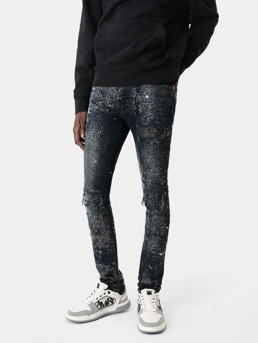 All Over Crystal Mx1 Jean - Midnight Indigo