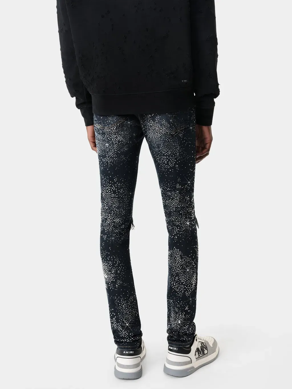 All Over Crystal Mx1 Jean - Midnight Indigo