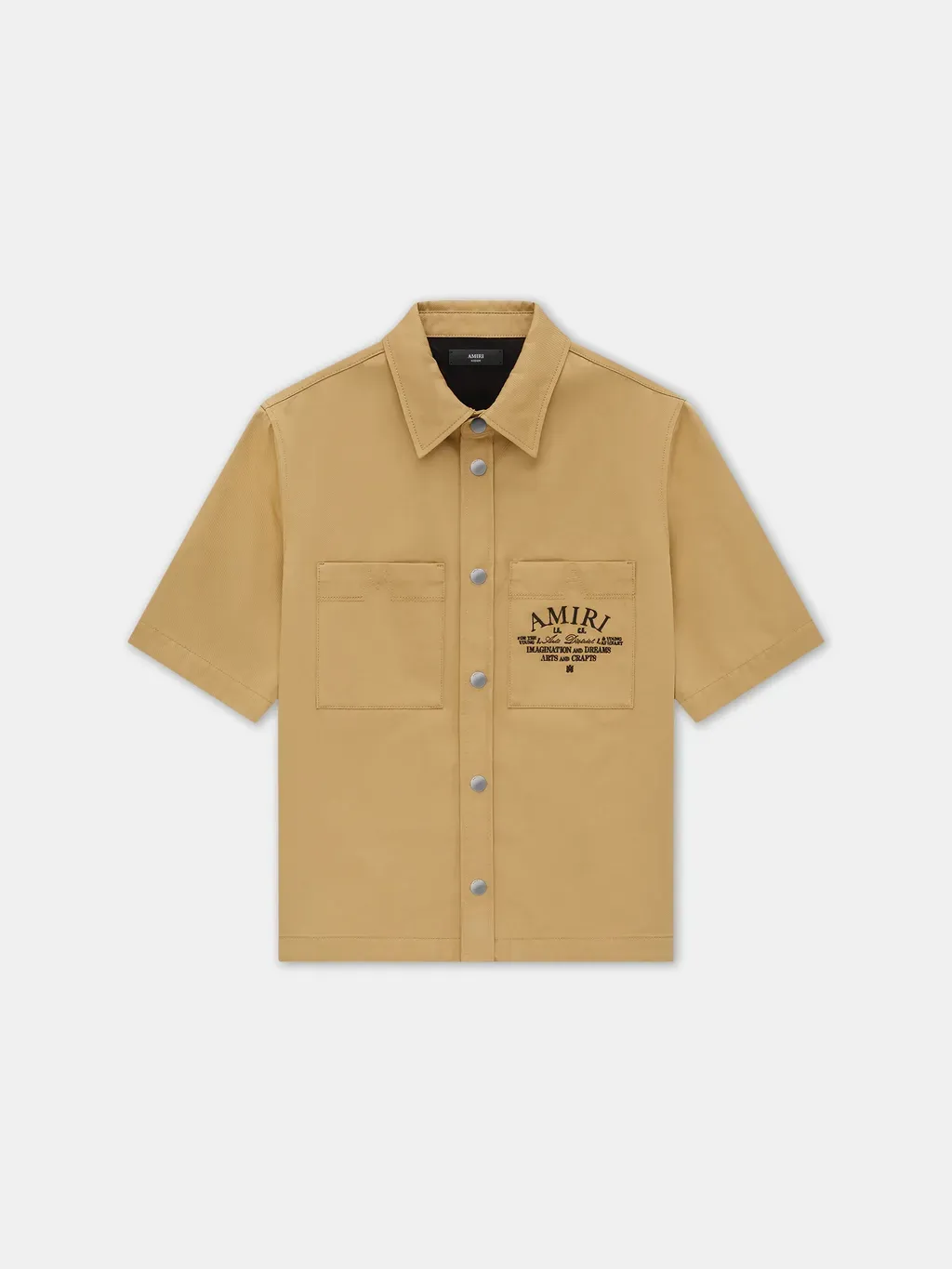 Amiri Arts District Camp Shirt - Sepia Tint