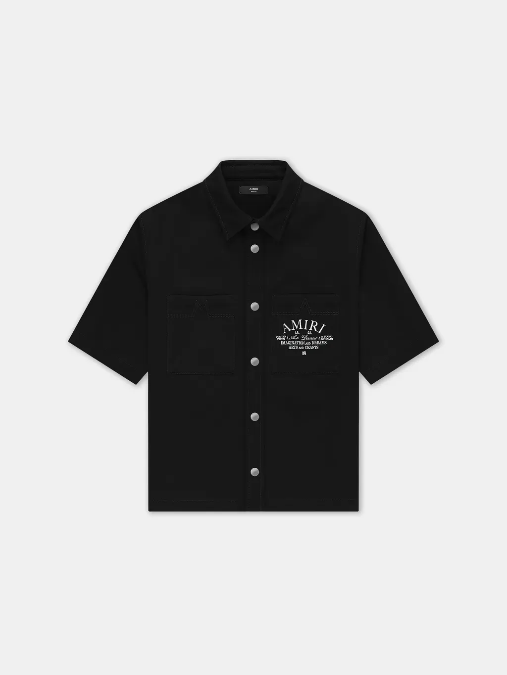 Amiri Arts District Camp Shirt - Black