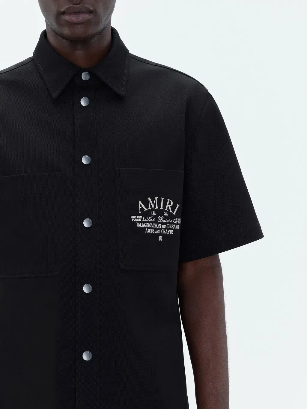 Amiri Arts District Camp Shirt - Black