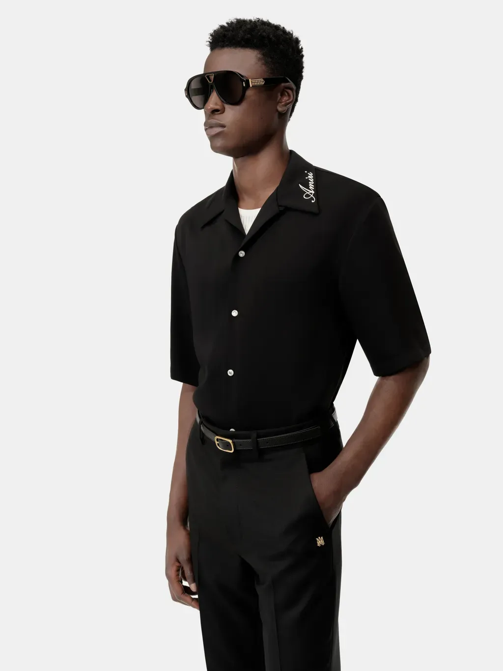 Amiri Camp Shirt - Black