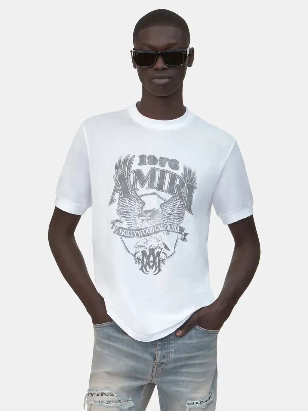 Amiri Eagle Tee - White
