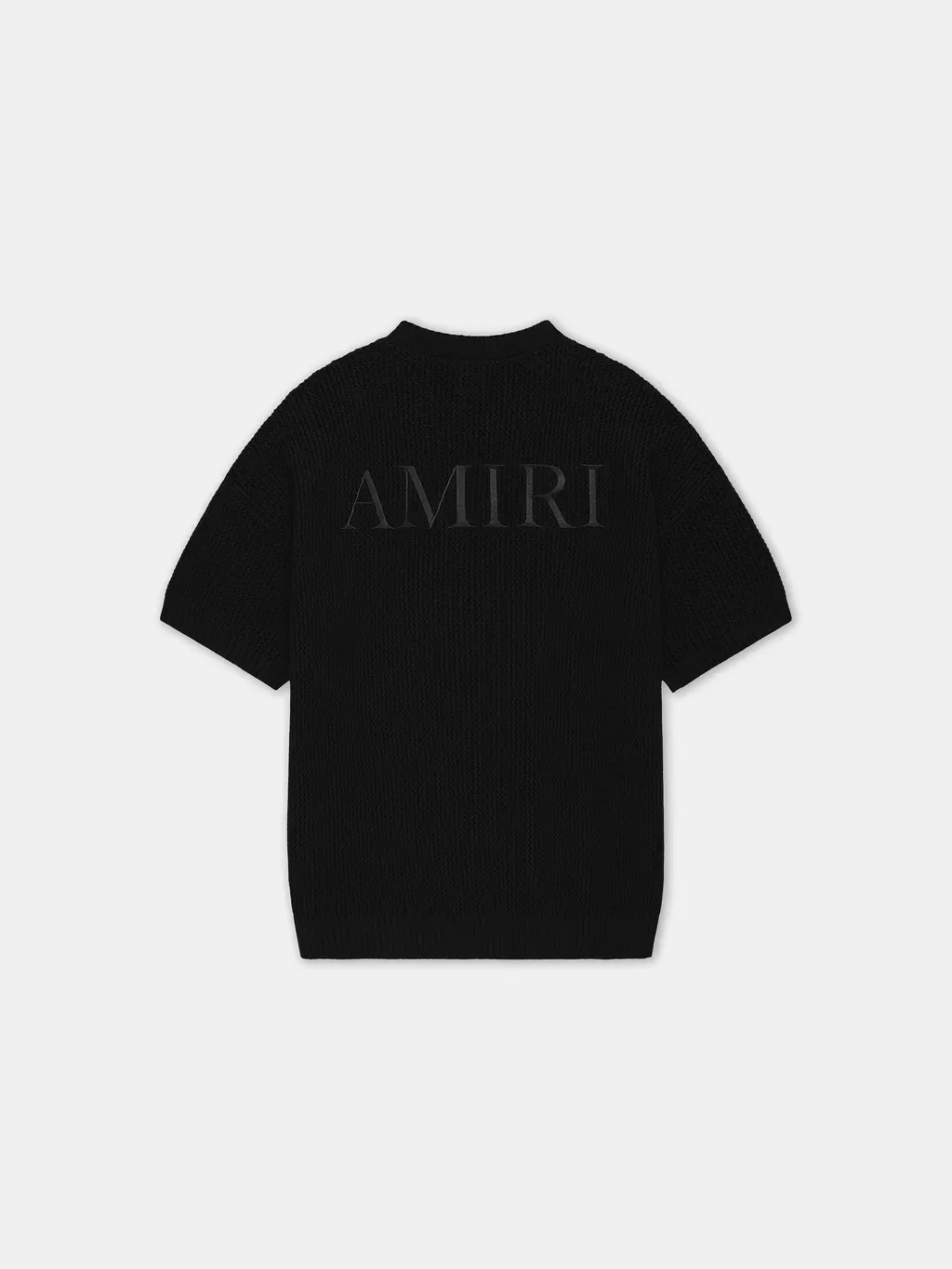 Amiri Crochet Mesh Tshirt - Black