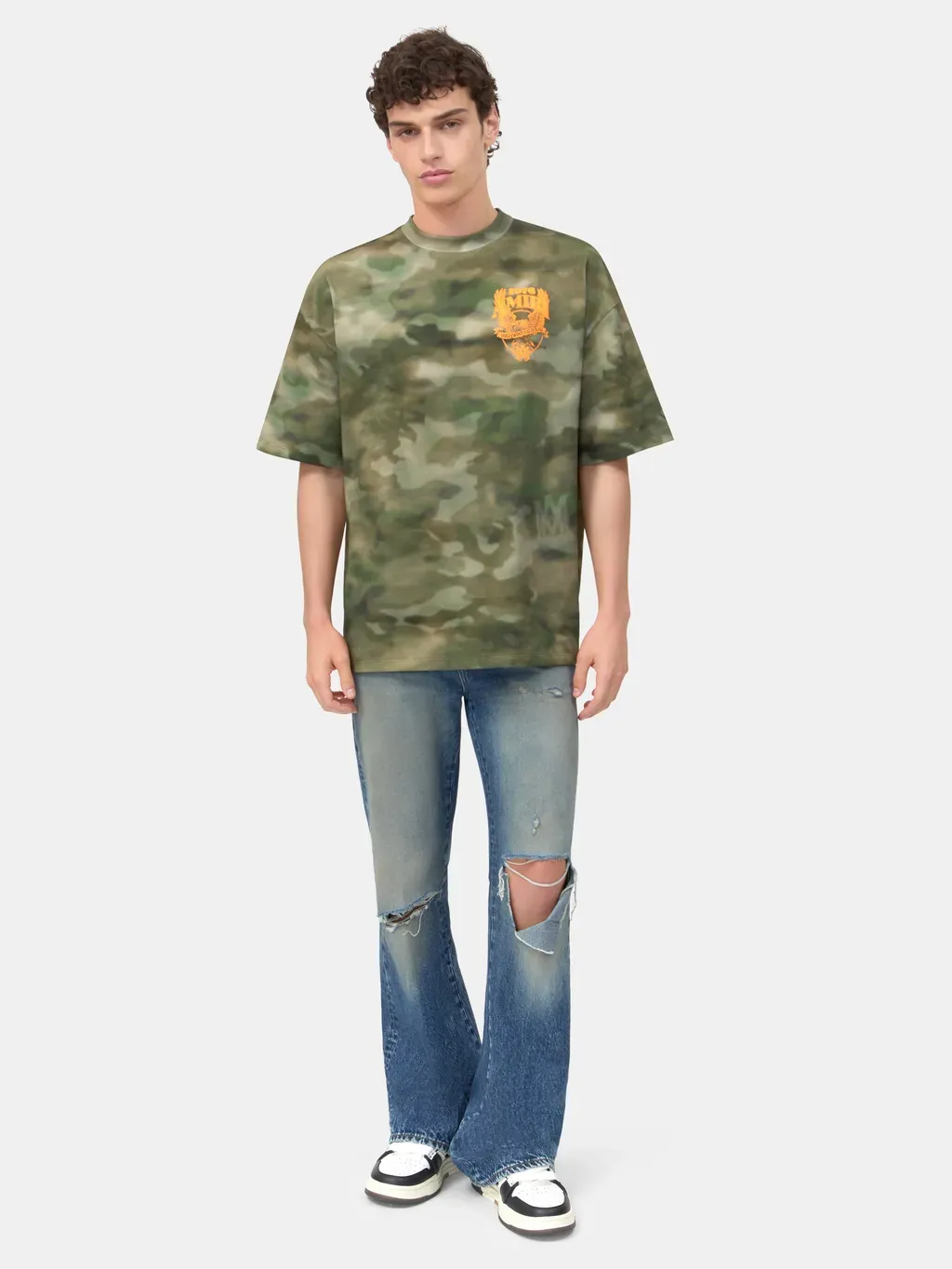 Amiri Eagle Oversized Tee - Camo