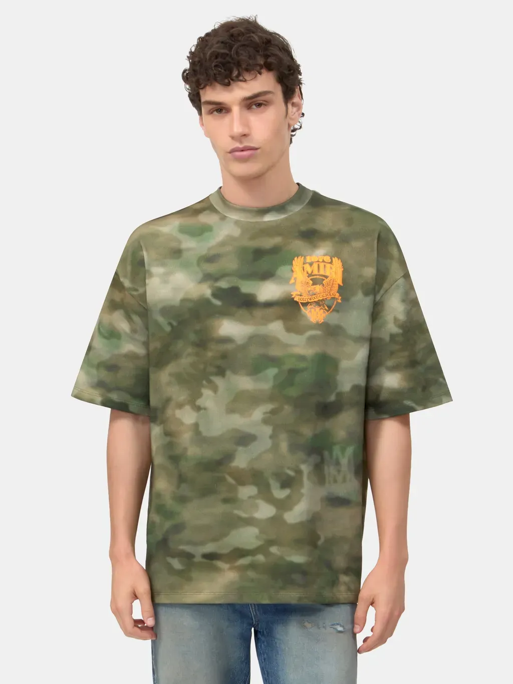 Amiri Eagle Oversized Tee - Camo