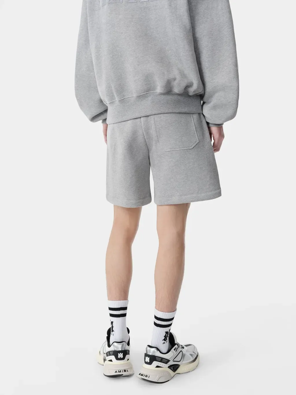 Amiri Embroidered Short - Grey