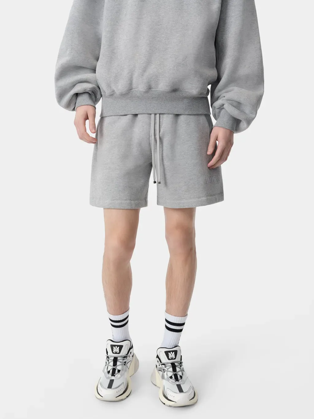 Amiri Embroidered Short - Grey