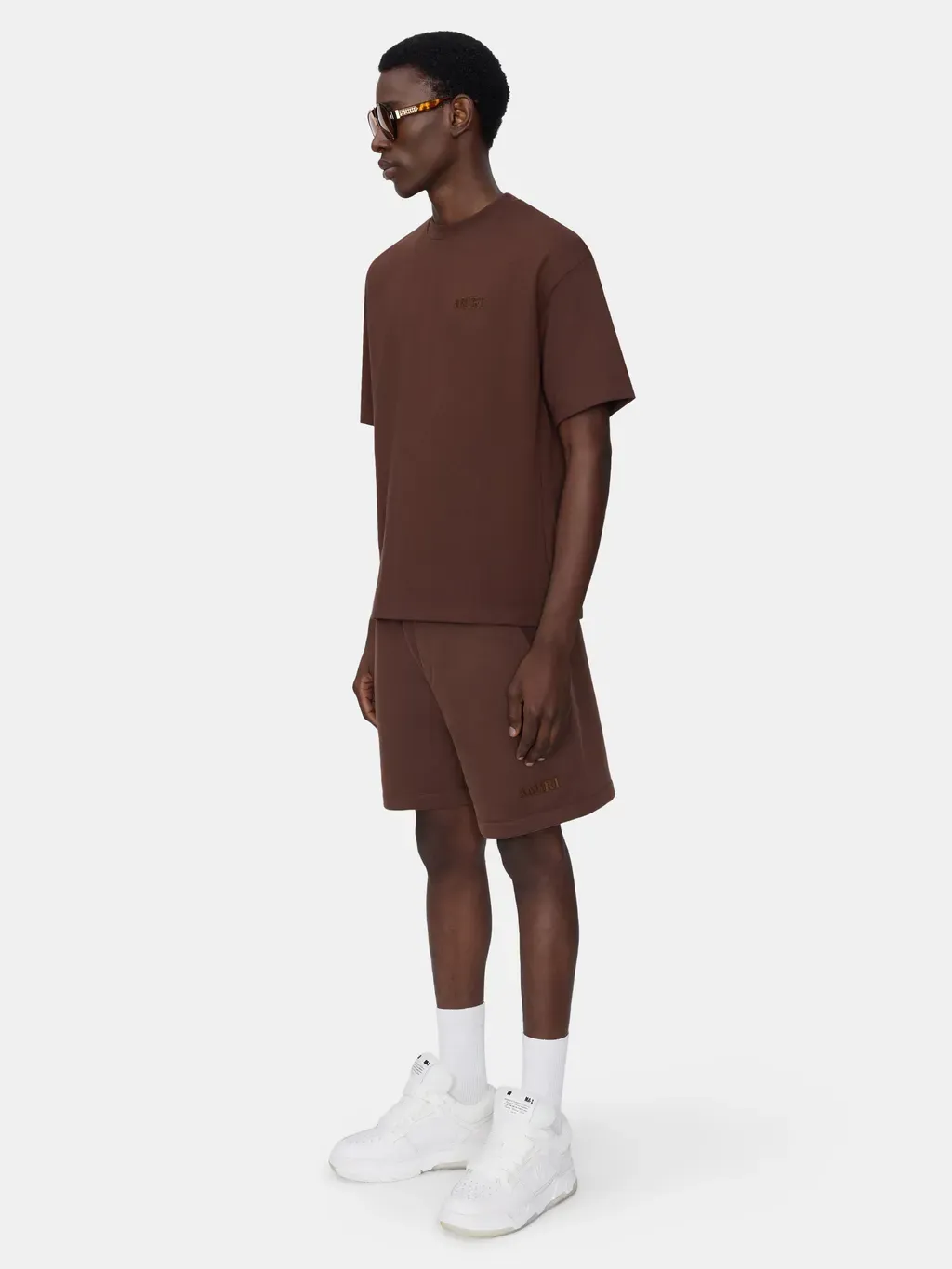 Amiri Embroidered Short - Walnut Brown