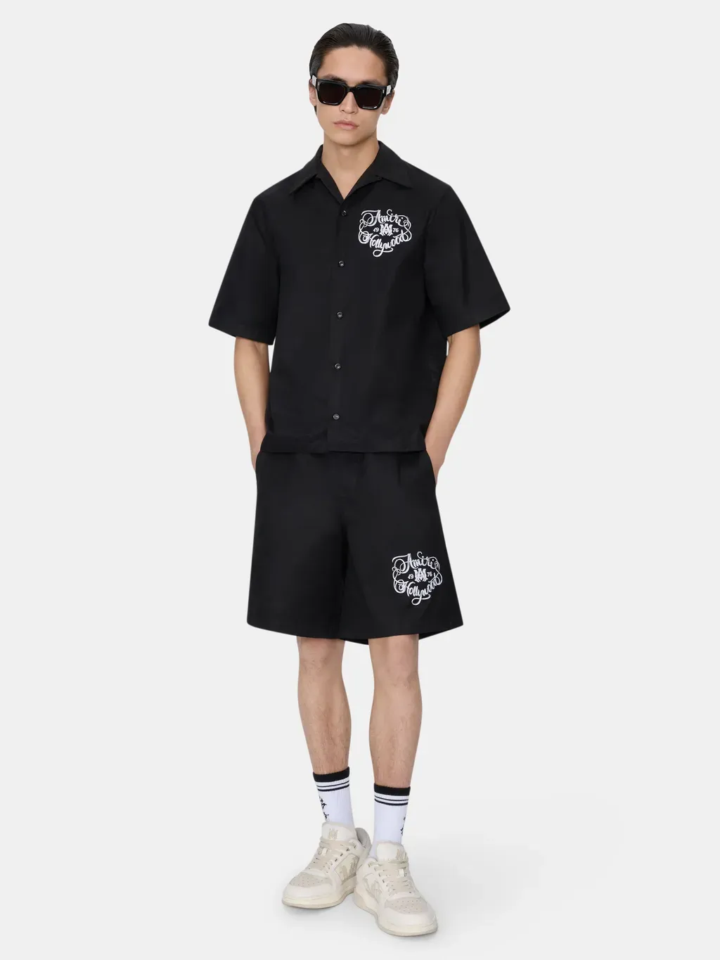 Amiri Hollywood Camp Shirt - Black