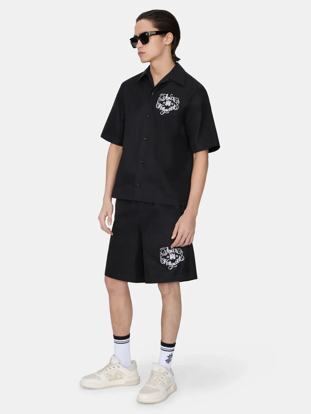 Amiri Hollywood Camp Shirt - Black