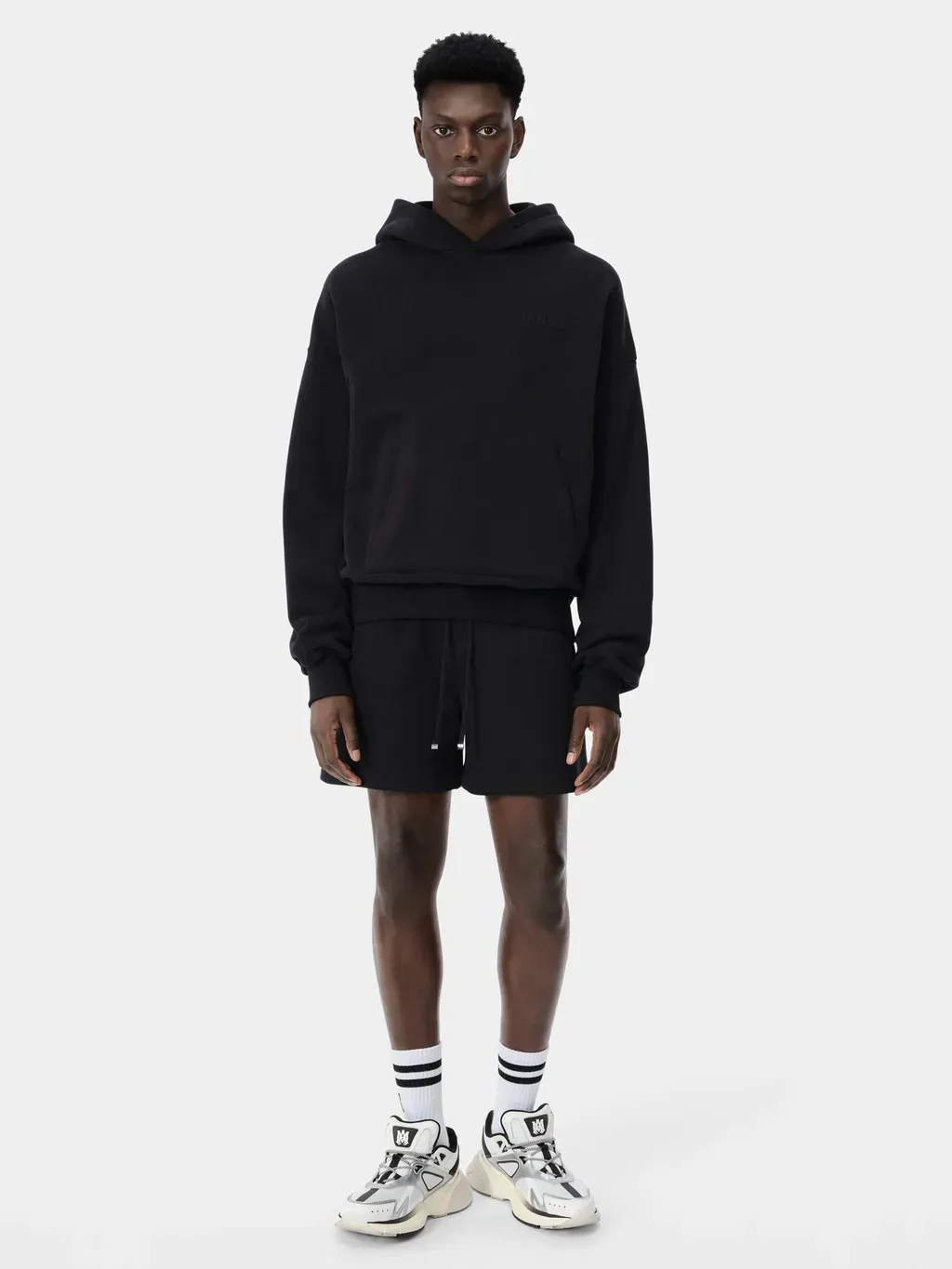 Amiri Embroidered Short - Black