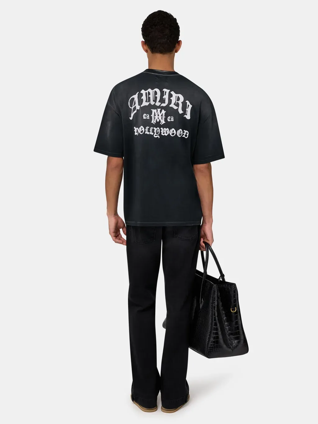 Amiri Hollywood Oversized Tee - Black