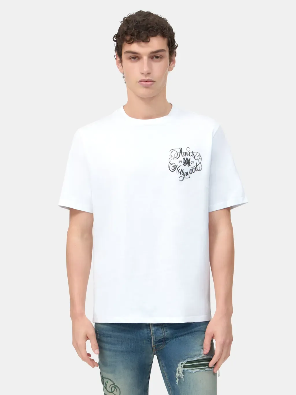 Amiri Hollywood Tee - White