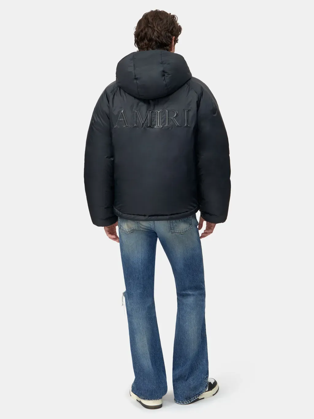 Amiri Hooded Down Jacket - Black