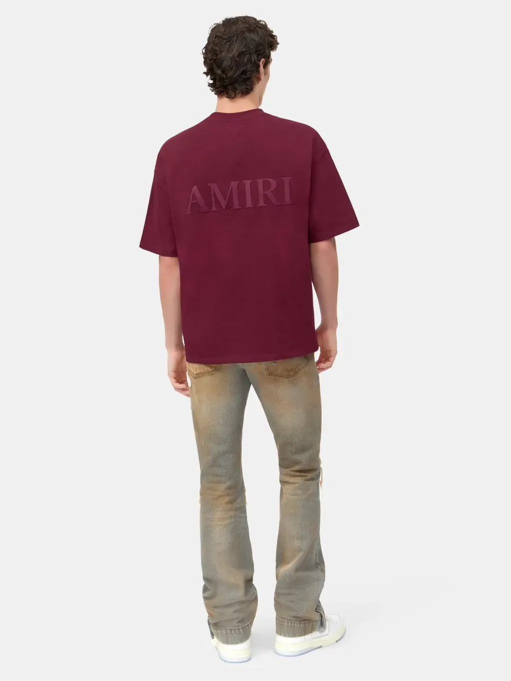 Amiri Oversized Tee - Aged Port