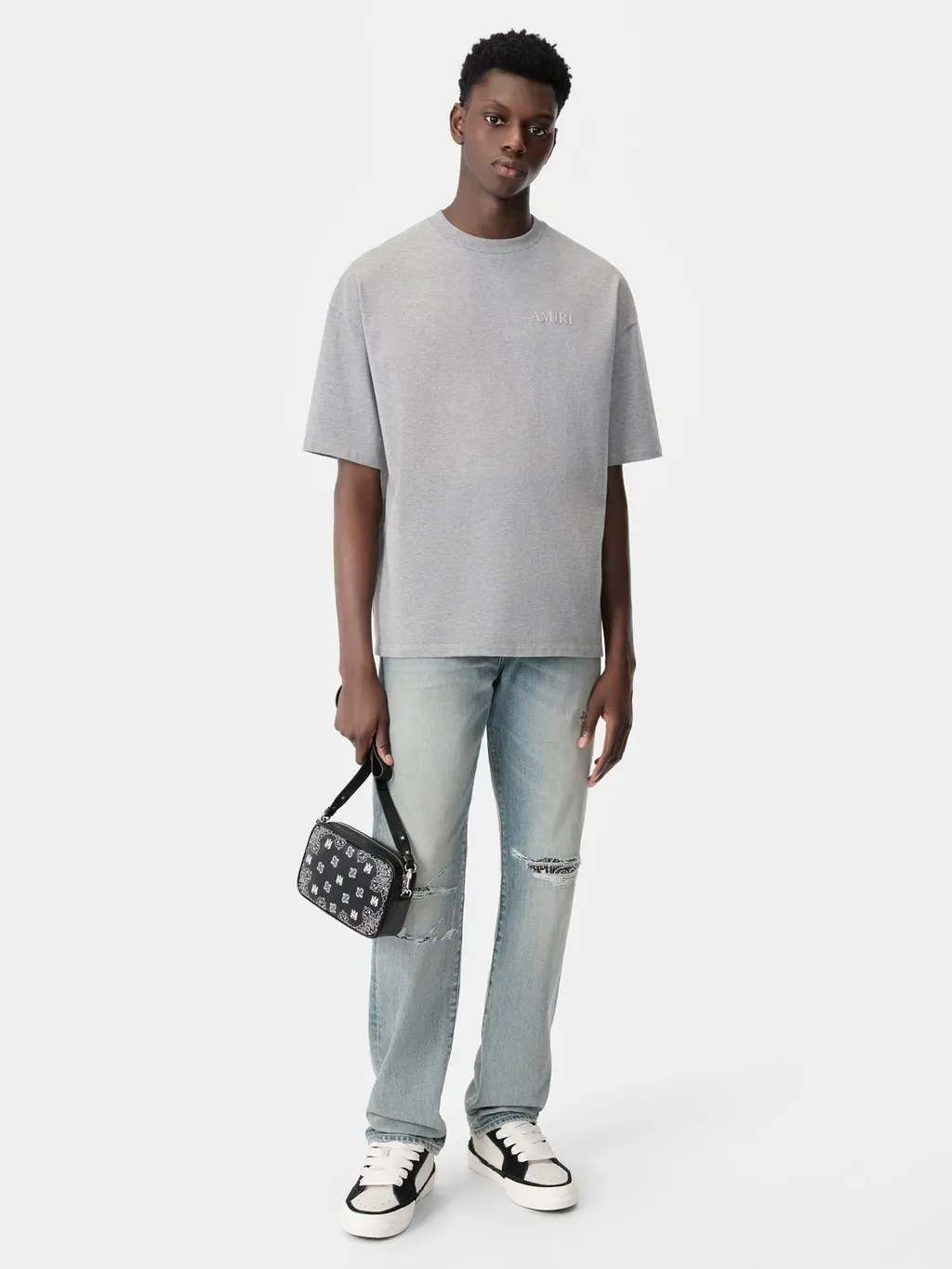 Amiri Oversized Tee - Grey