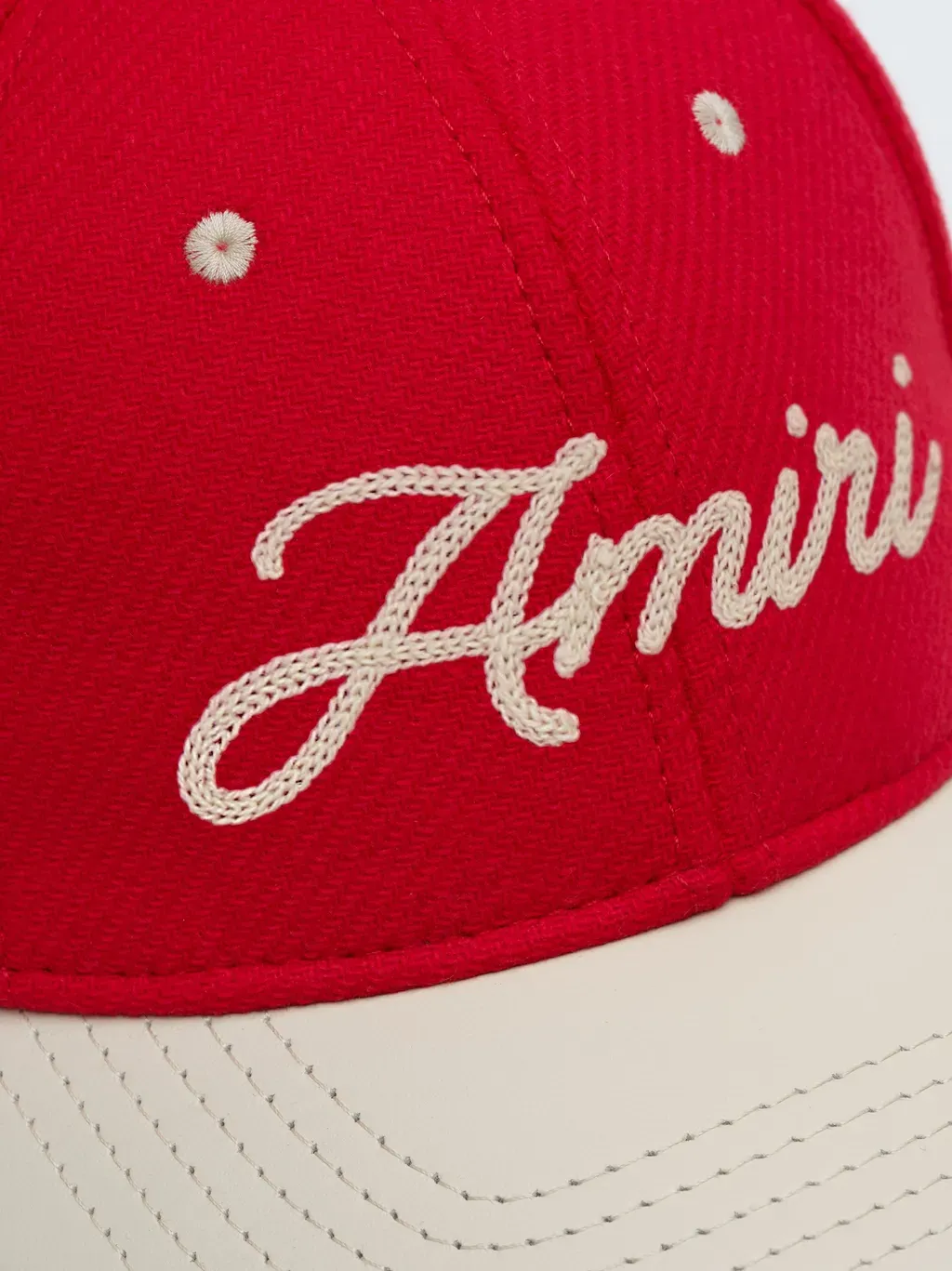 Amiri Panther Two Tone Hat - Deep Red