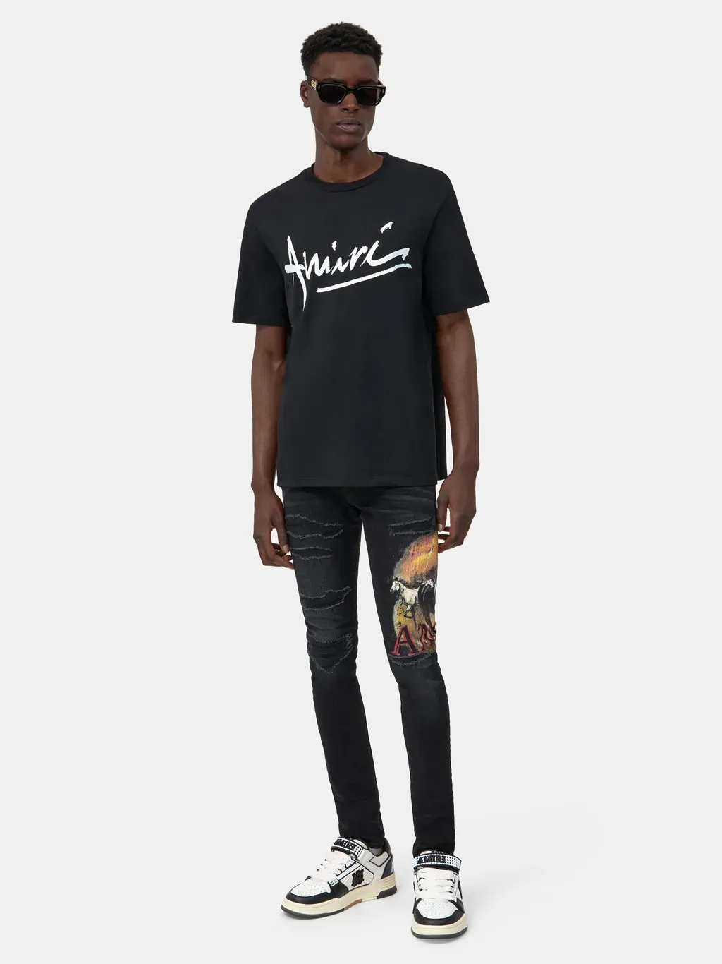 Amiri Script Tee - Black