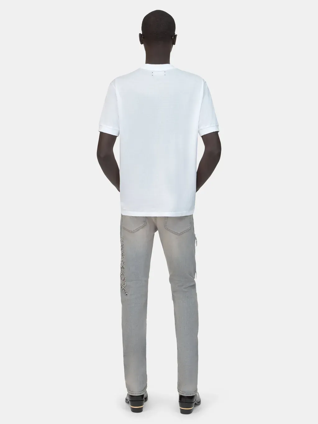 Amiri Snake Stud Slim Jean - Antique Indigo