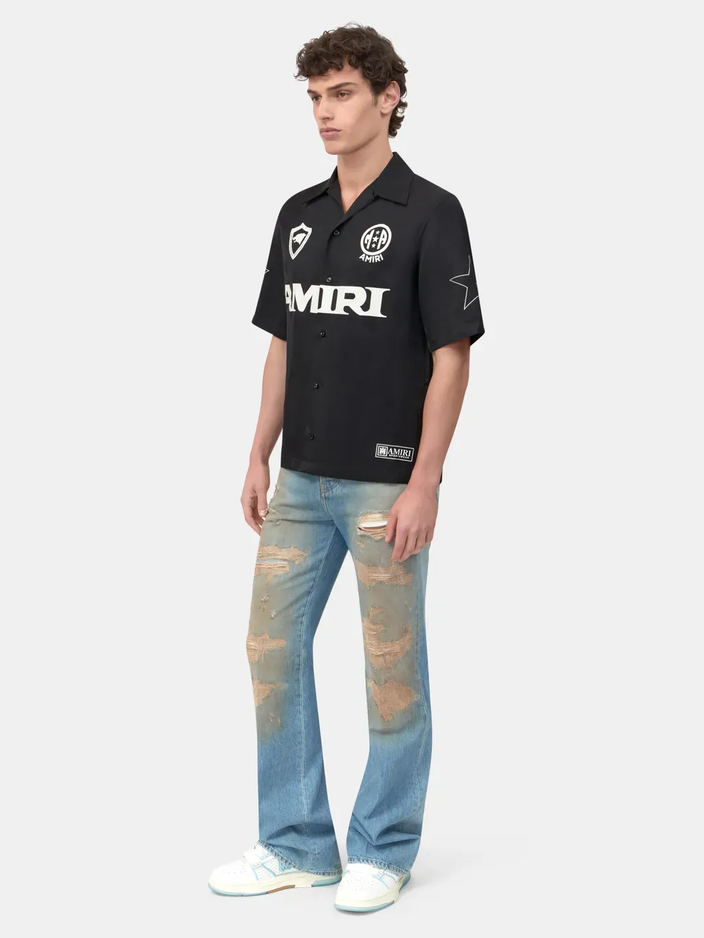 Amiri Sport Camp Shirt - Black