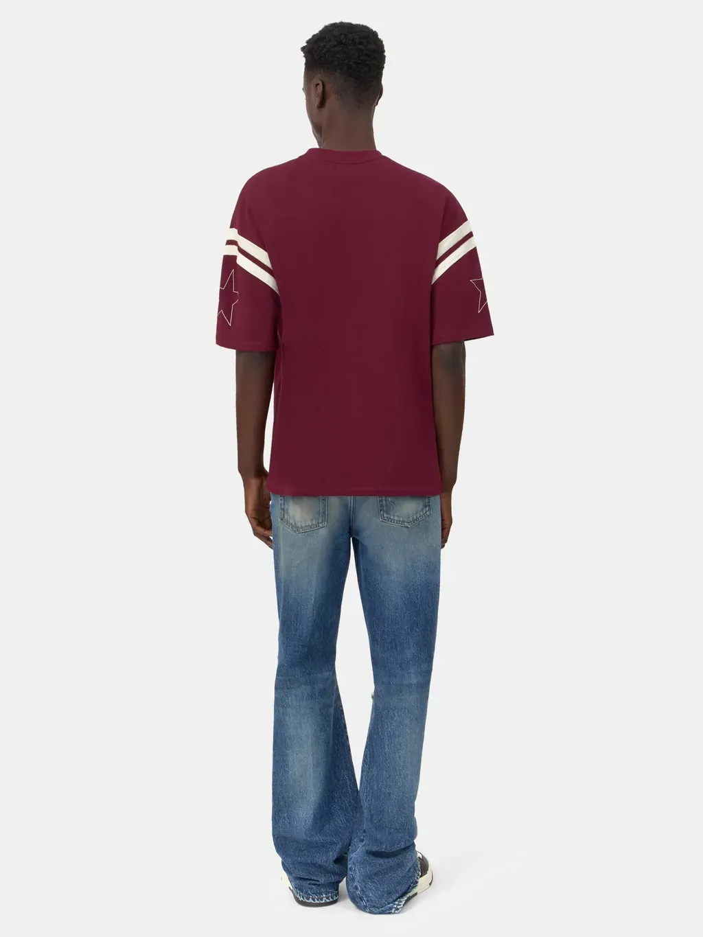 Amiri Sport Oversized Tee - Aged Port