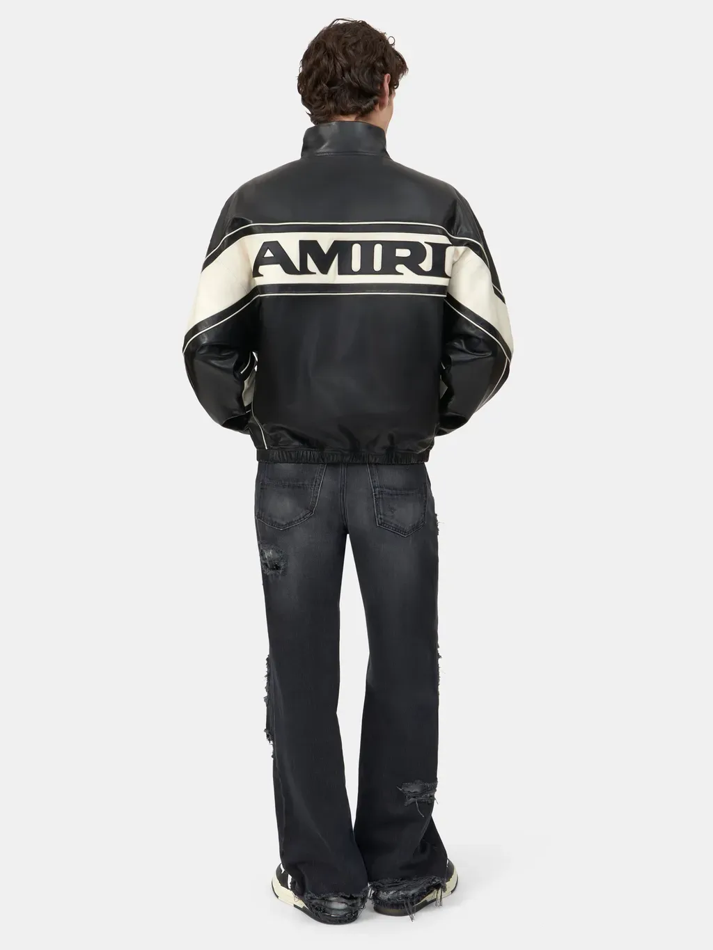 Amiri Sport Leather Jacket - Black