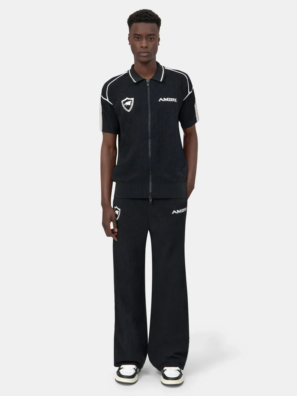 Amiri Sport Zip Shirt - Black