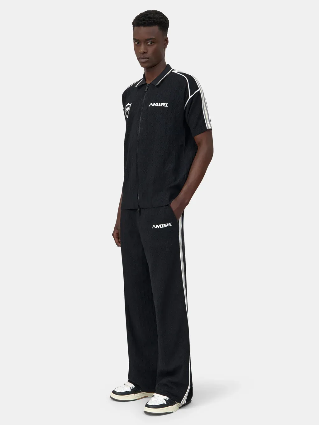 Amiri Sport Zip Shirt - Black