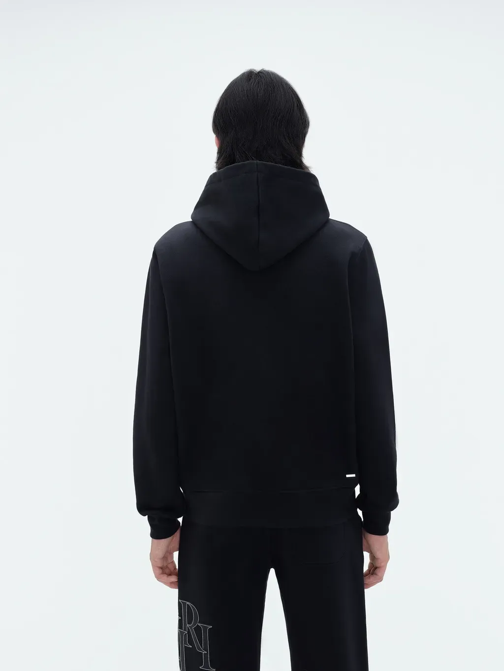 Amiri Staggered Logo Hoodie - Black