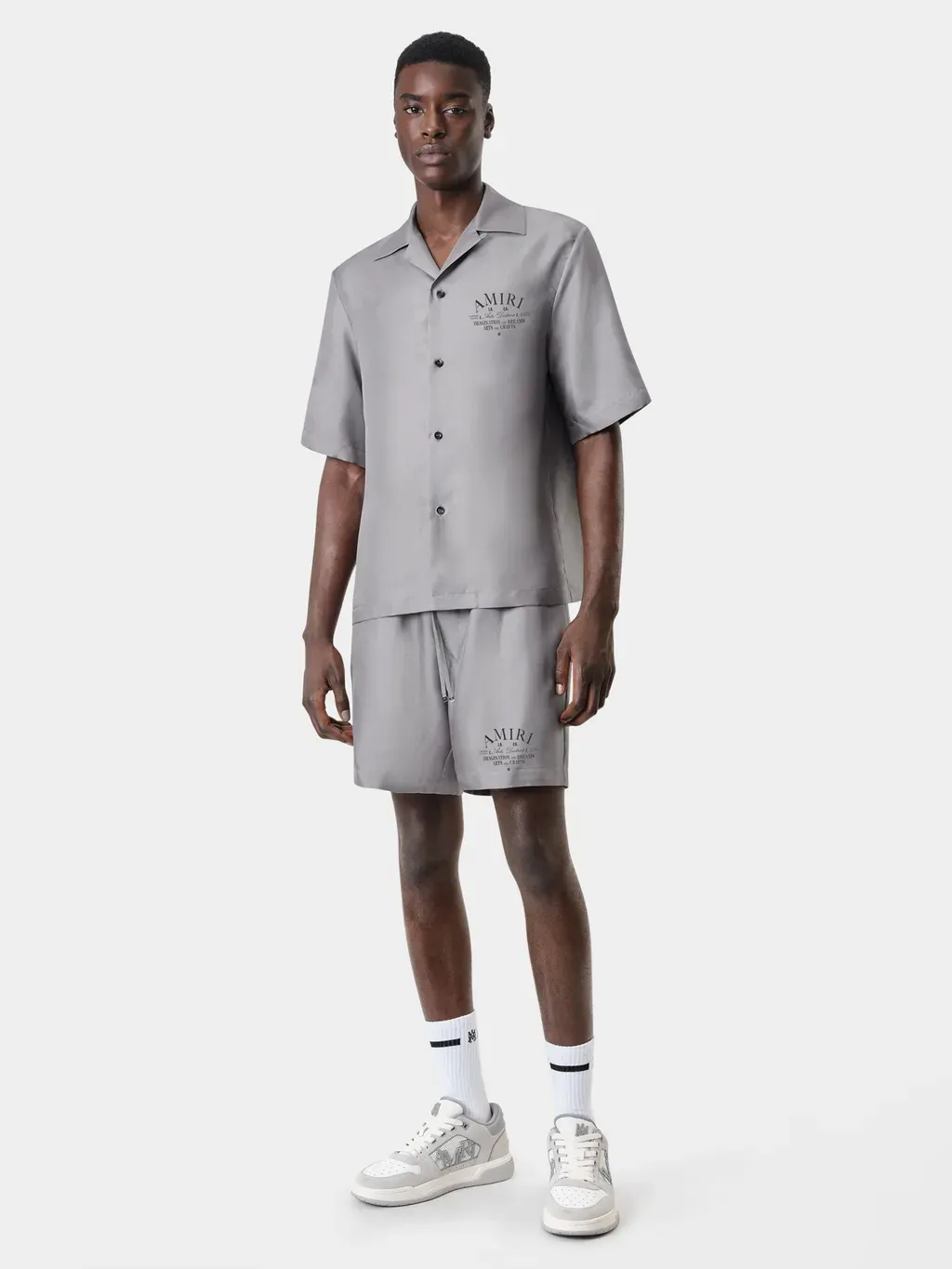 Arts District Bowling Shirt - Grey