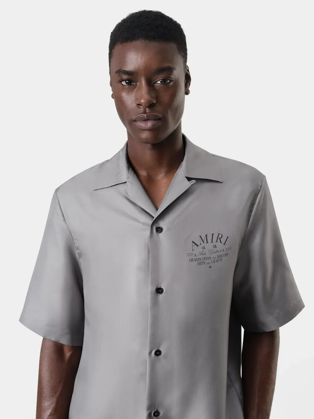 Arts District Bowling Shirt - Grey