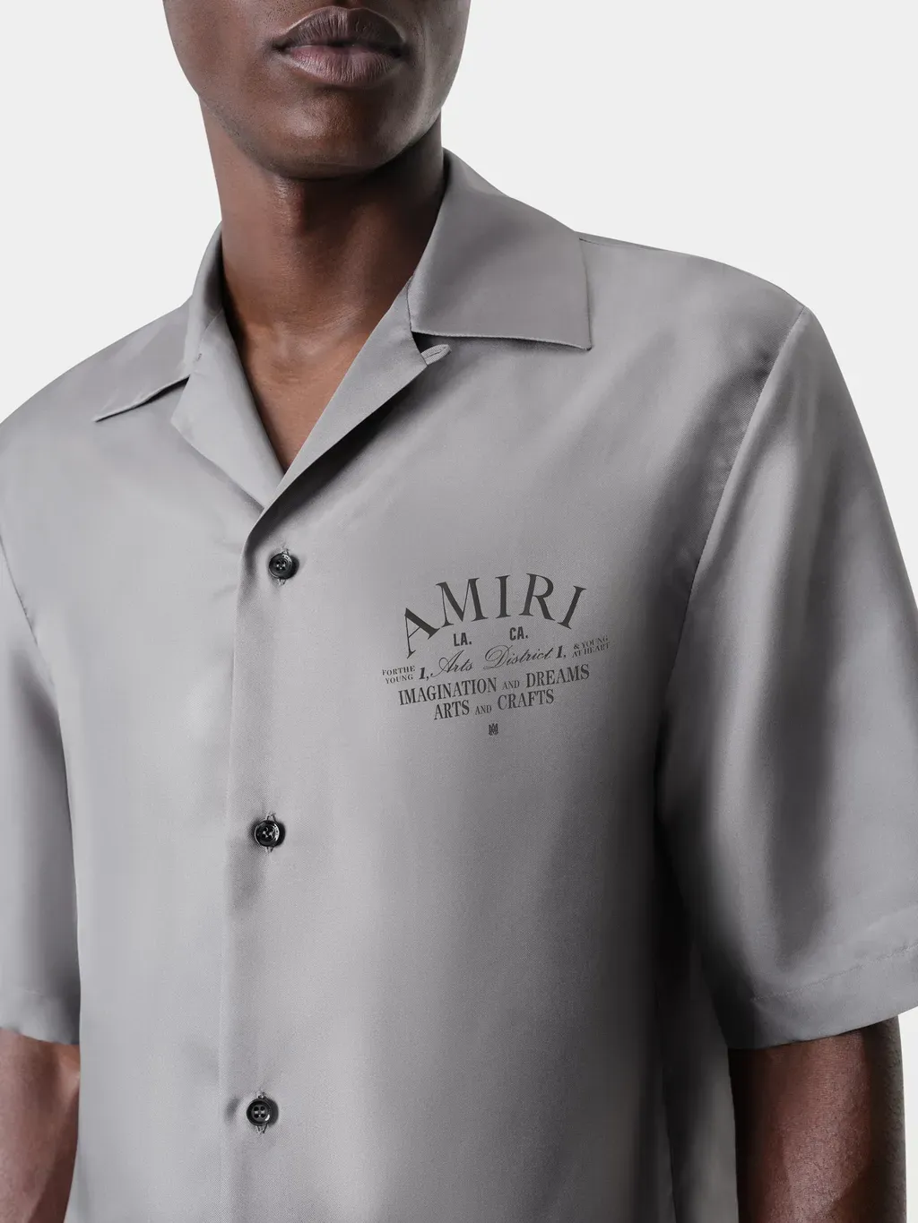 Arts District Bowling Shirt - Grey