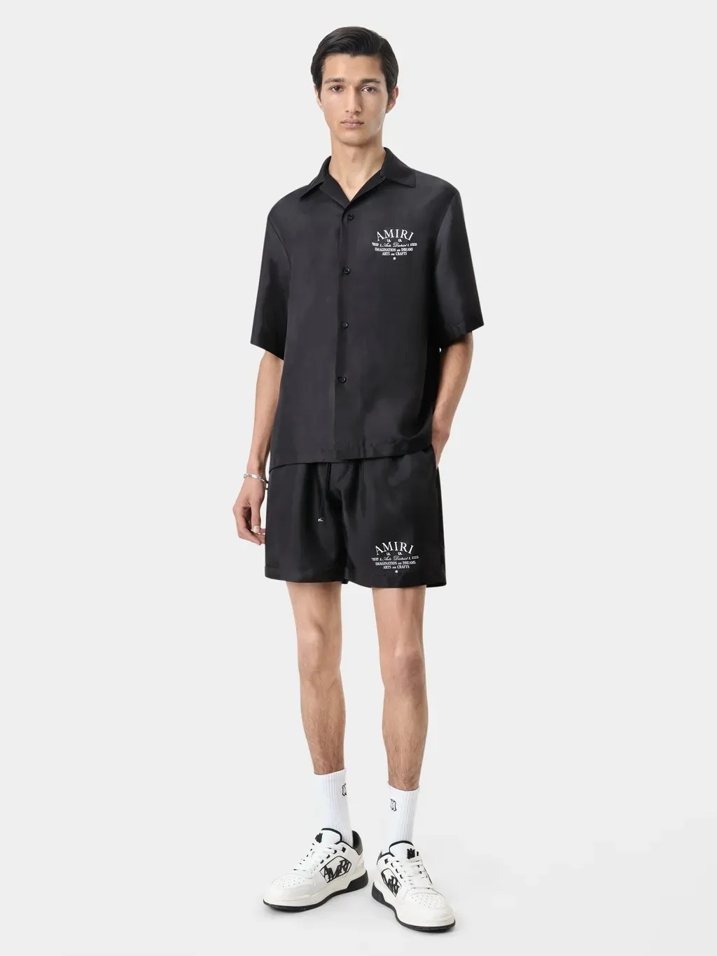 Arts District Bowling Shirt - Black
