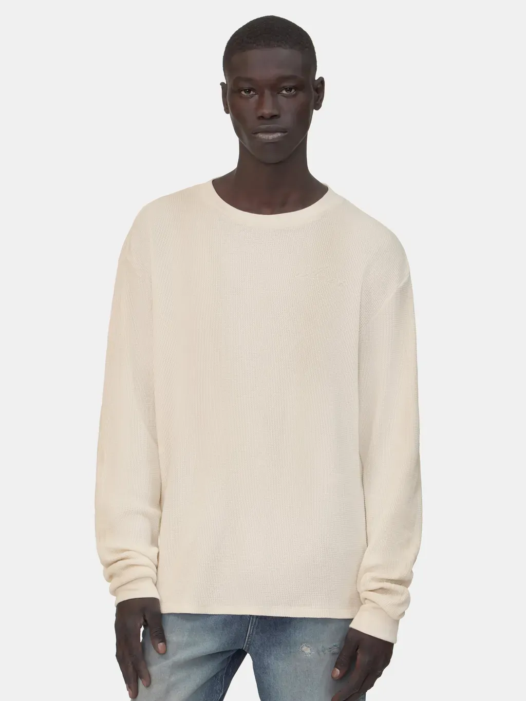 Bones Long Sleeve Tee - Ivory