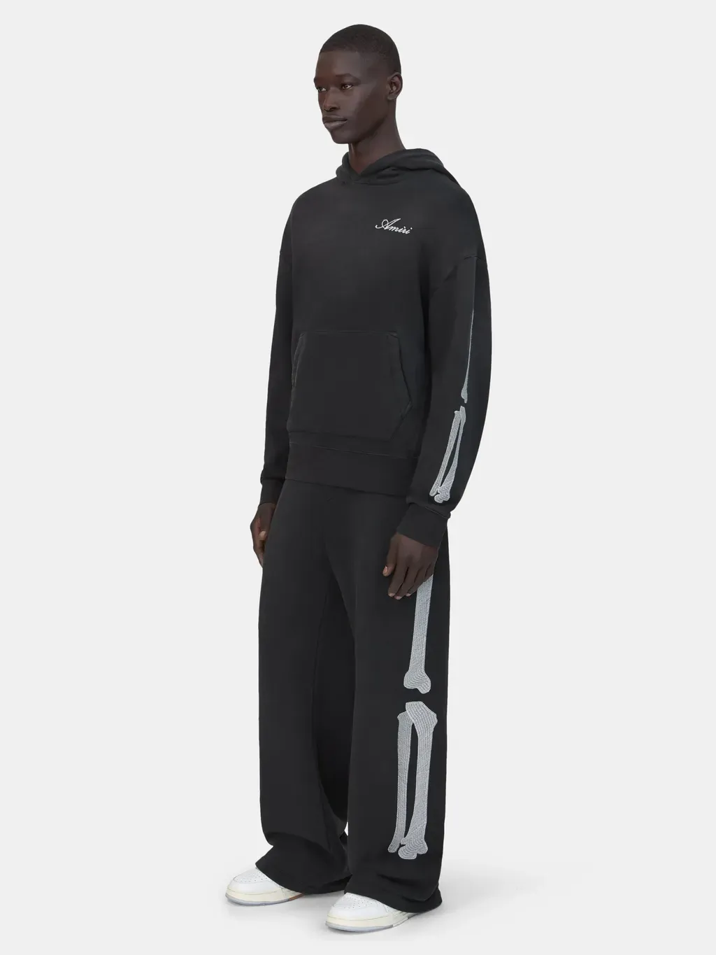 Bones Oversized Hoodie - Black