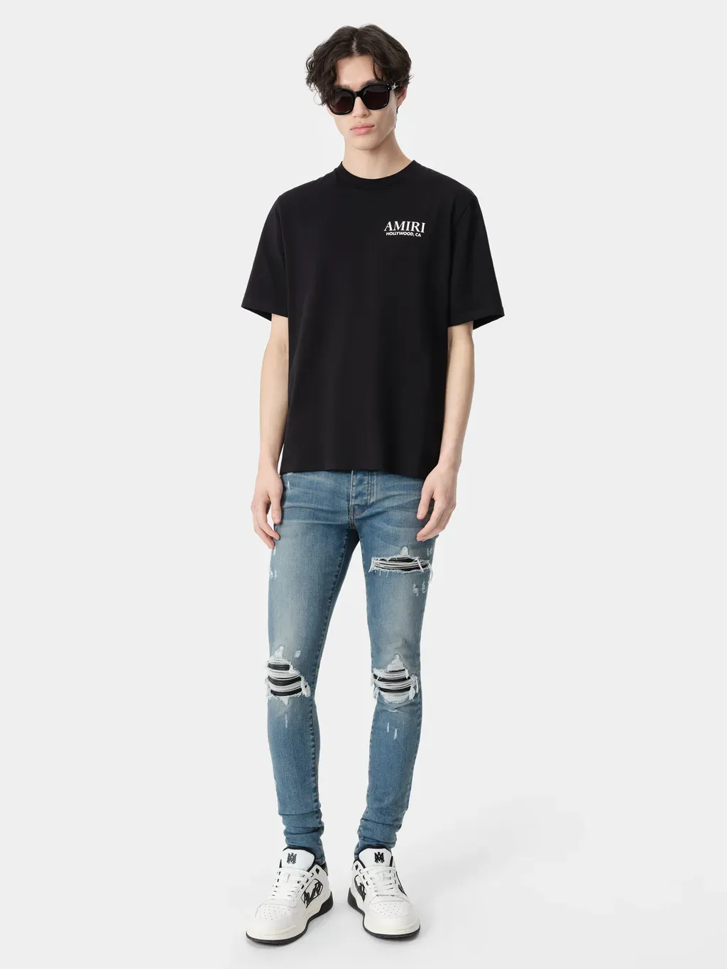 Bones Stacked Tee - Black