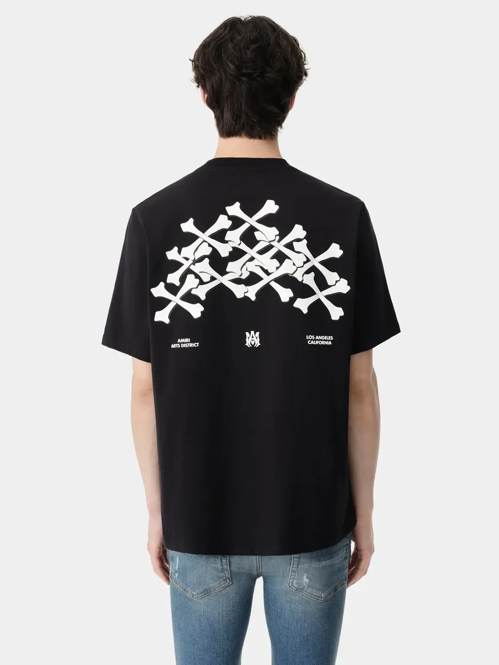 Bones Stacked Tee - Black