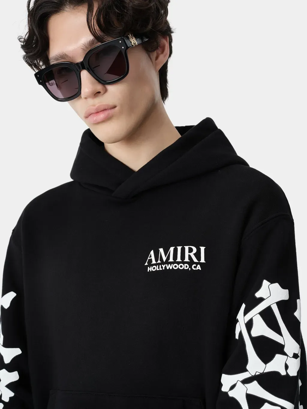 Bones Stacked Hoodie - Black