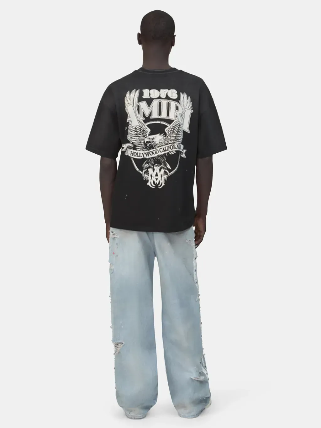 Bones Studded Baggy Jean - Perfect Antique Indigo