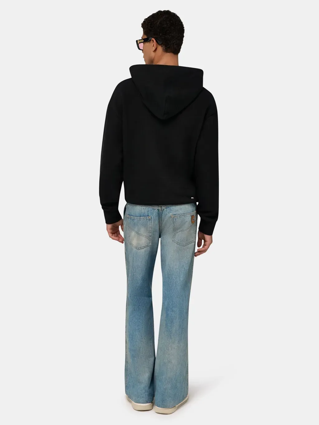 Chateau Amiri Tonal Oversized Hoodie - Black
