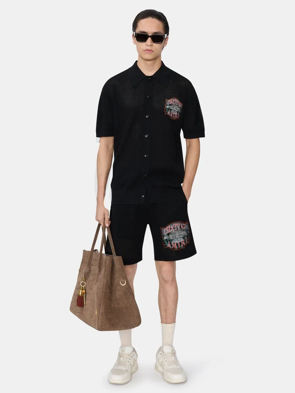 Chateau Amiri Crochet Short - Black