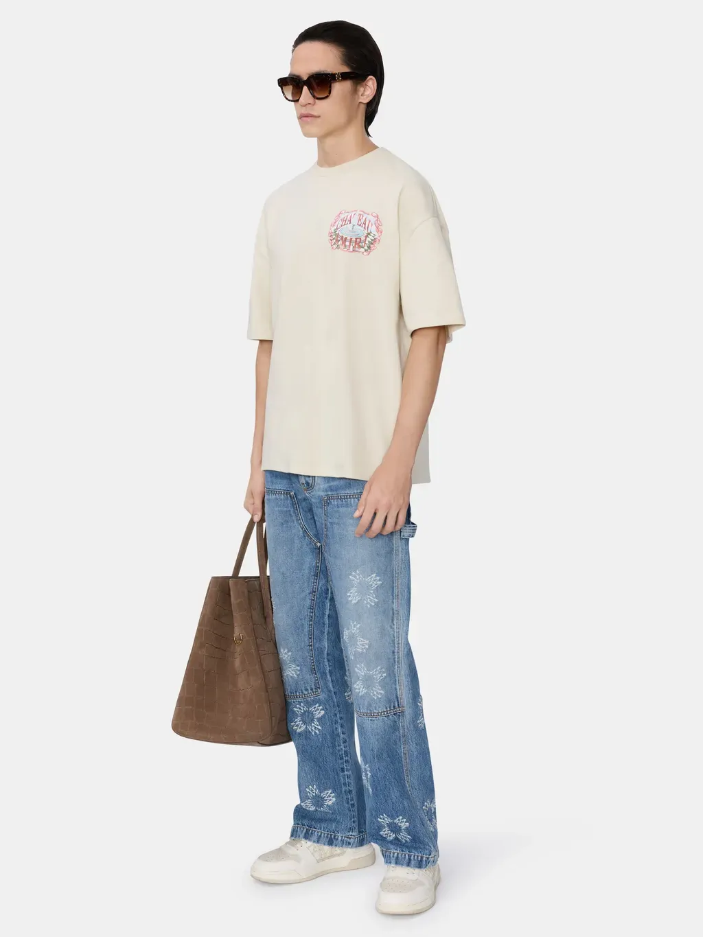 Chateau Sketch Oversized Tee - Ivory