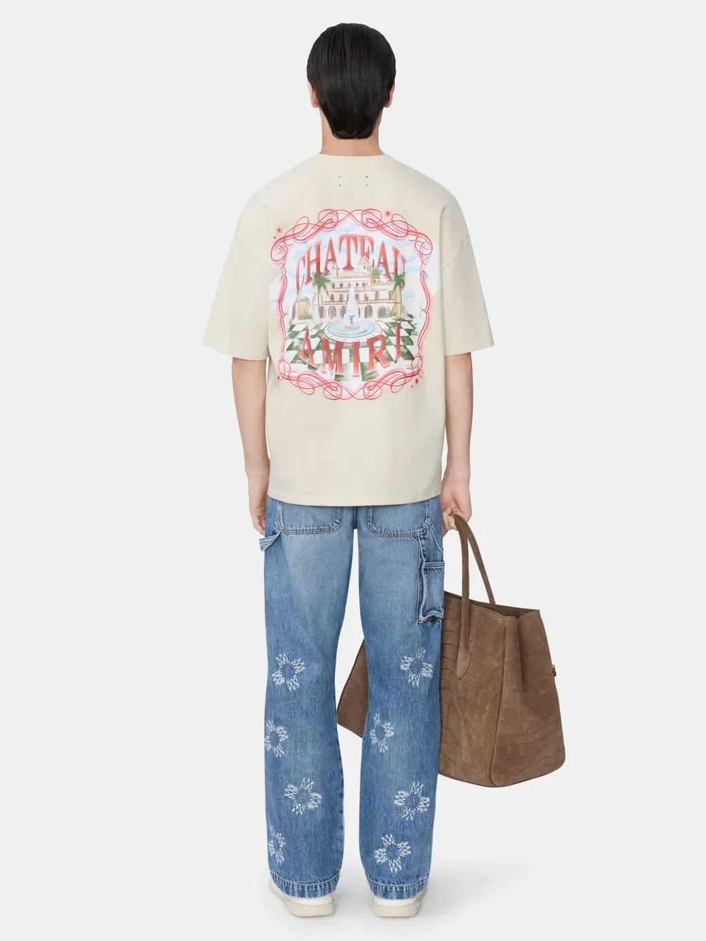 Chateau Sketch Oversized Tee - Ivory