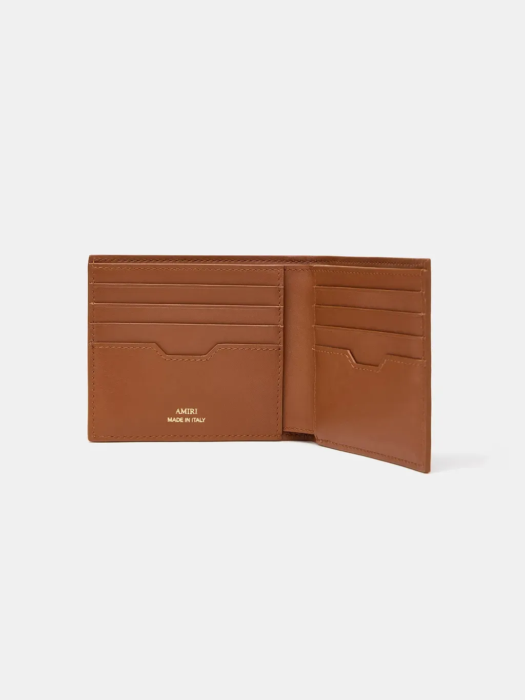 Croc Embossed Bifold - Malt