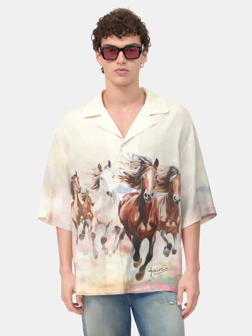 Horses Camp Shirt - Multi