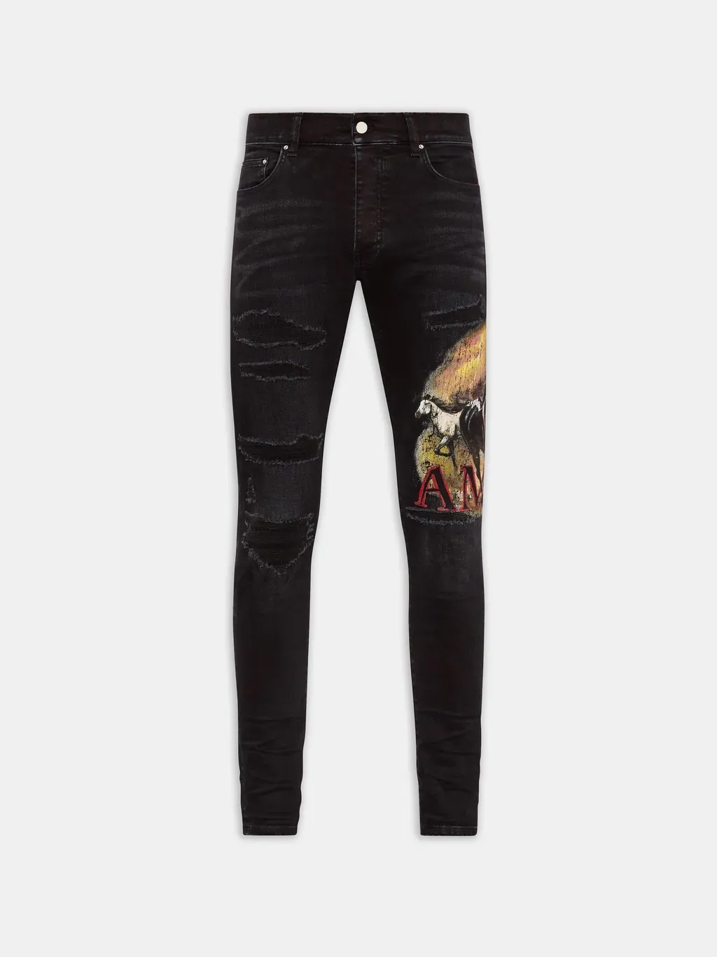 Horse Skinny Jean - Vintage Black