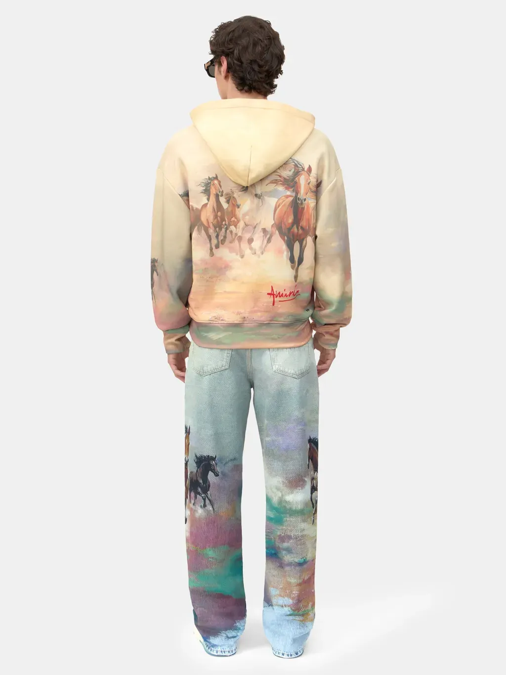 Horses Oversized Hoodie - Multi
