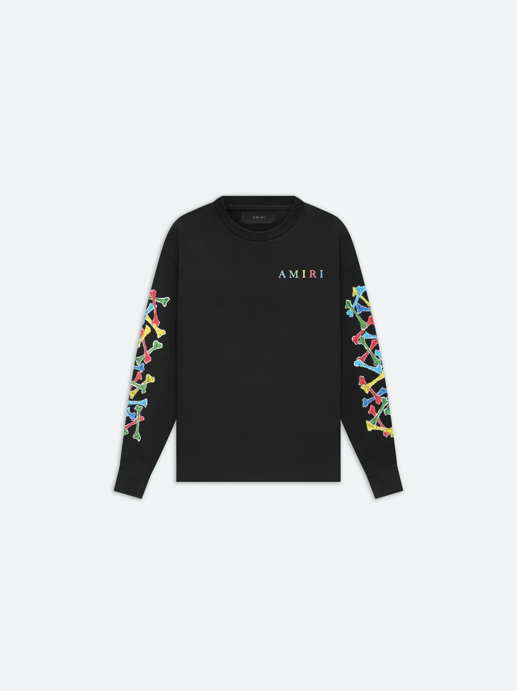 Kids - Amiri Bones Scribble Long Sleeve Tee - Black