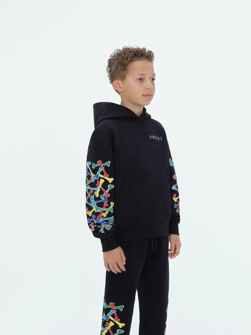 Kids - Kids Amiri Bones Scribble Hoodie - Black